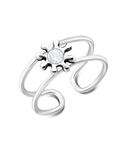 Toe Ring Sparkle Flower TR-330